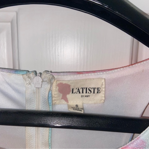 L’ATISTE Pastel Floral Cutout Dress - Picture 3 of 3